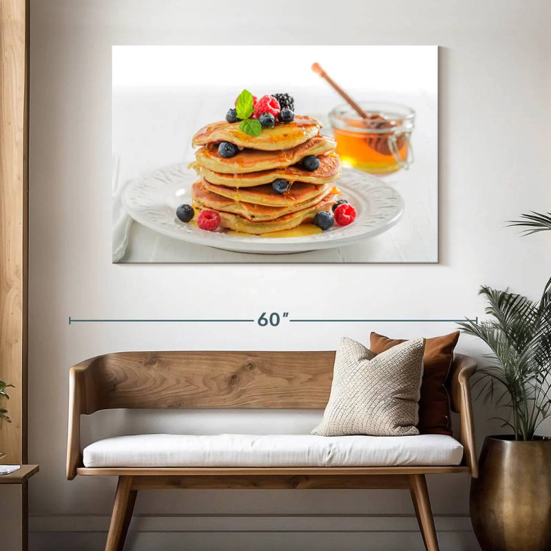 Crêpes au miel et aux baies Yarlin, H 32 po x l 48 po