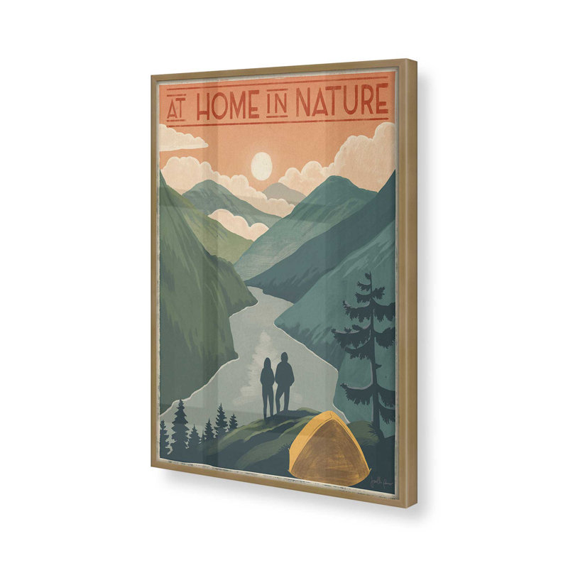 «Back To Nature», Or brossé, H 11,25 po x l 9,25 po