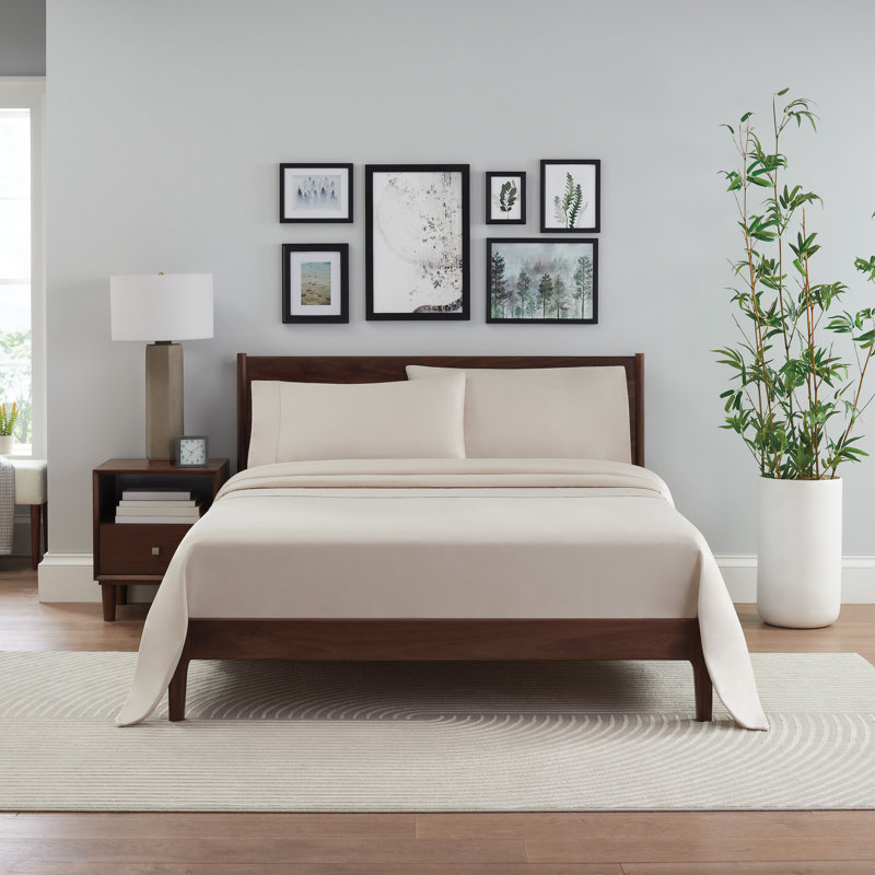Rayon Sheet Set, Tan, California king