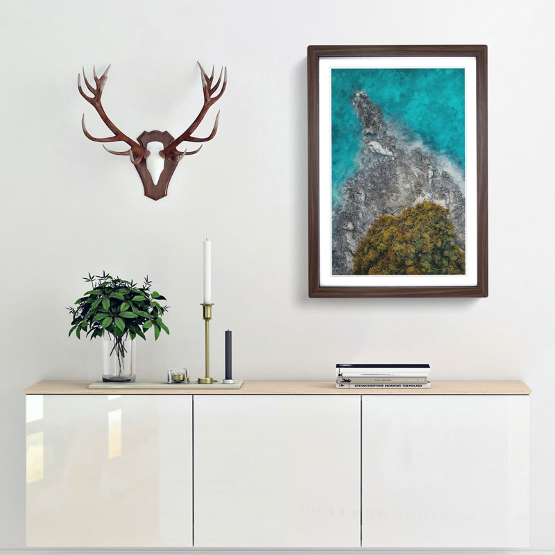 Pulau Rebak Kechil In Langkawi - Single Picture Frame Print on MDF, 87cm H x 62cm W x 2cm D, Walnut Framed