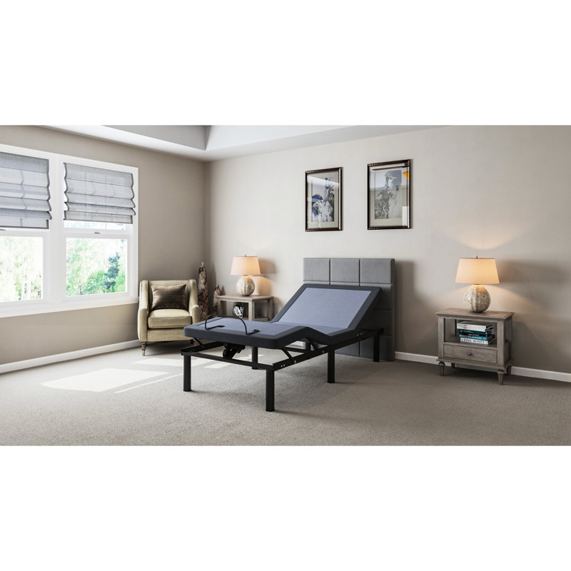 Base de lit simple réglable TG - télécommande sans fil, positions complètes, capacité de 850 lb, mémoire programmable, réglage de la tête et du pied réglable
