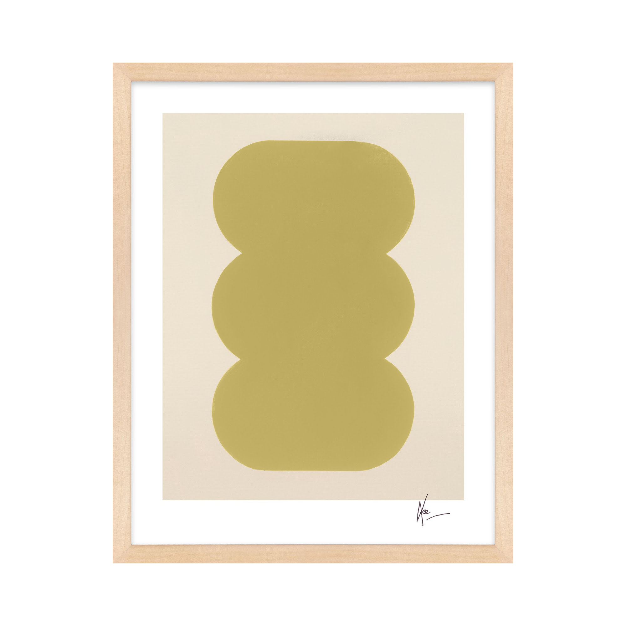 Keyhole 4 by Lee Lessem, Maple Framed, 50" H x 40" W x 1.25" D