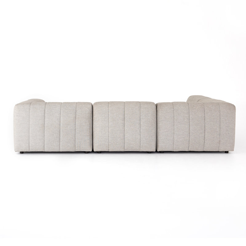Gwen Outdoor 4 - Seat Patio Sectional, Faye Ash