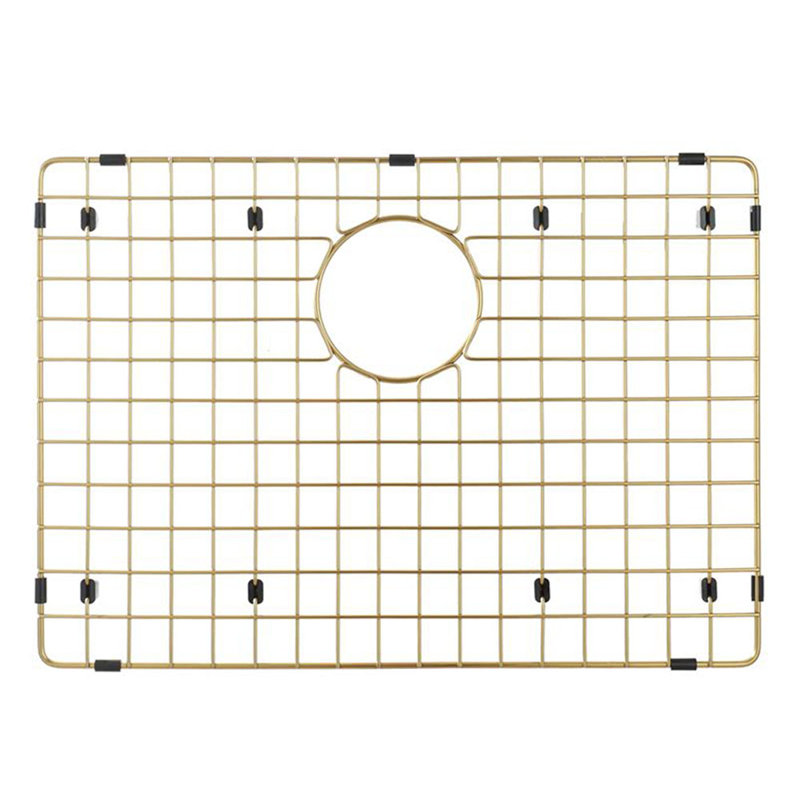 Starstar Sinks Protector Matte Gold 304 Stainless Steel Kitchen Sink Bottom Grid, Rack (20 L X 15 W)