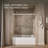 Revel 59.63'' x 62'' Double Sliding Bath Door with CleanCoat Technology-14672754-69281787