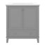 Meuble-lavabo multifonctionnel avec portes et tiroir 30 po-124573634