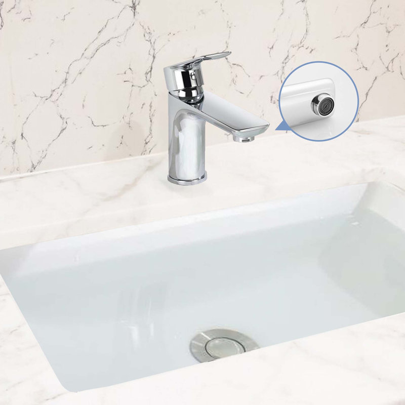Robinet de lavabo à poignée simple, Chrome