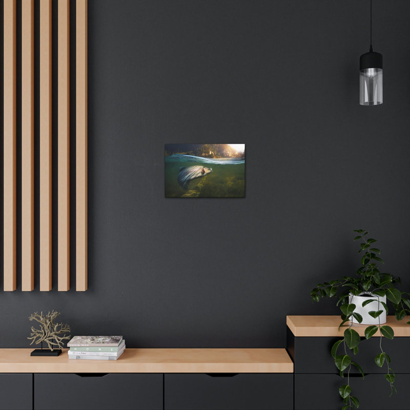 Art mural majestueux truite majestueuse, H 11 po x l 14 po