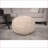 Ottoman Round Knitted Cotton Pouf – Multi-Use Ottoman/Floor Cushion, Beige | Beige | Cotton-1588044682