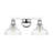 Carver 2-Light Vanity Light in Chrome with Clear Glass-2141056092-2141056094