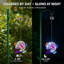 Luminaire suspendu solaire solaire tissé à la main IP64 imperméable 20LED