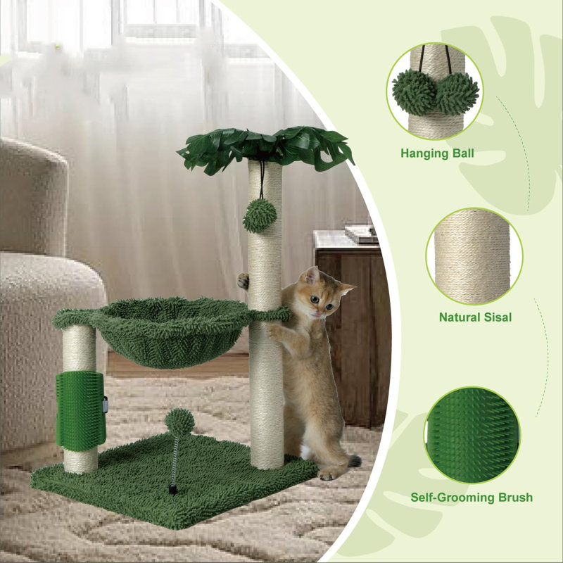 26" Small Cat Tree Tower for Indoor Kittens and Small Cats