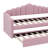 Twin-Size Upholstered Daybed With Pull-Out Bed, Plush Velvet Sofabed With USB Charging Stations