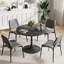 Ensemble de table et chaises de salle à manger à piédestal moderne 5 pièces-1388658218-1388658219
