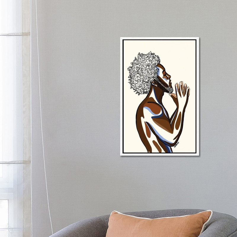 Brother by NoelleRx - Print on Canvas, White Framed, 66.04 cm H x 45.72 cm W