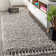 Felicdad Shag Plush Tassel Gray Rug