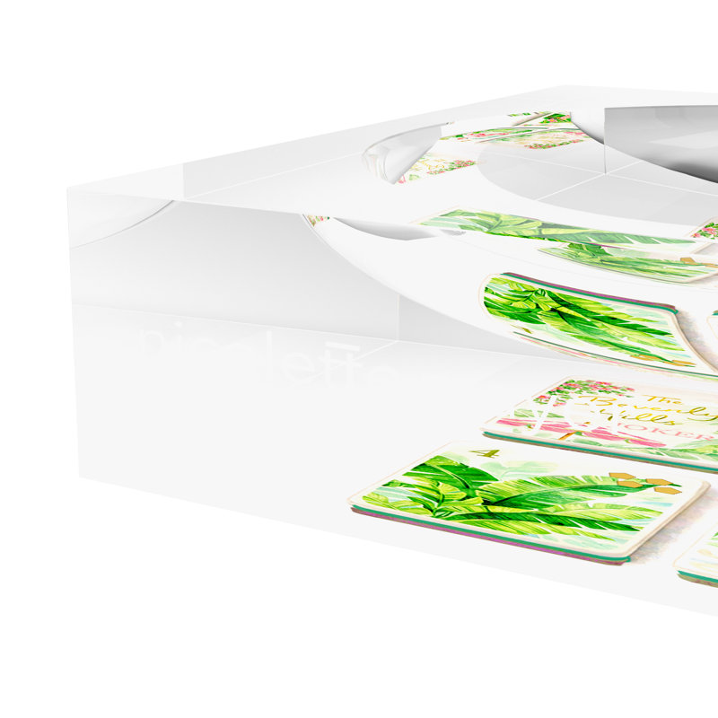 Mahjong Acrylic Decorative Tray, 6"W x 6"D x 2"H