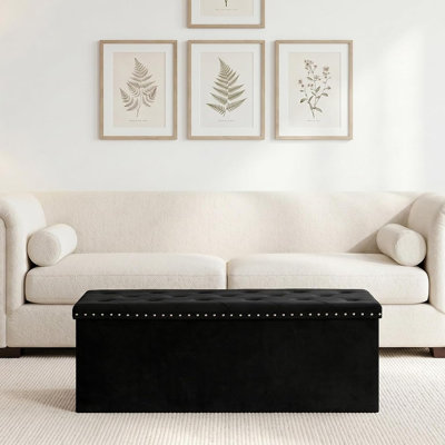 Solid Wood Outdoor Ottoman
