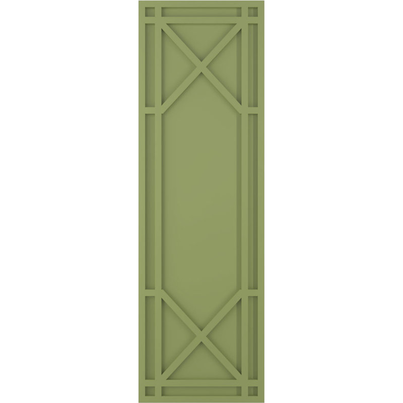 Volets en PVC True Fit, 12", Vert mousse, 64"