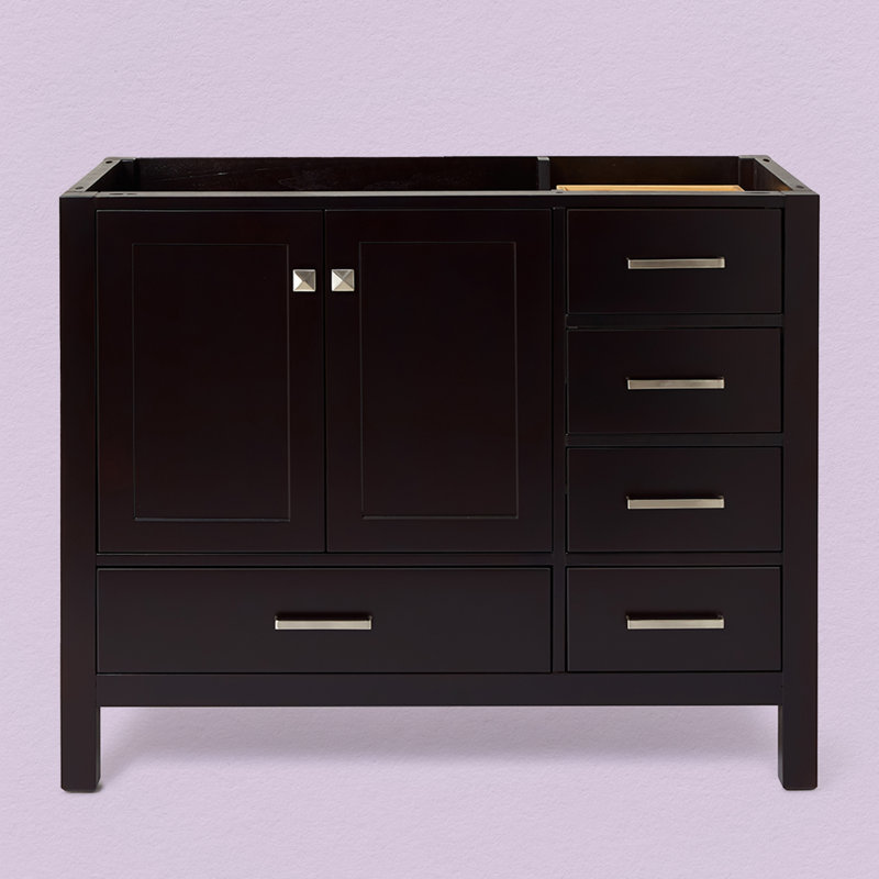 Cambridge 42'' W Single Bathroom Vanity Base, Espresso