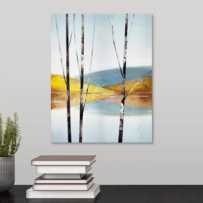« calme eaux vi », peinture sur toile