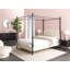 Four Poster Bed Boucle DANNEMOIS-2030184319-2030184257