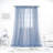 Elyse Polyester Sheer Curtain Panel Pair-74247126-74247130