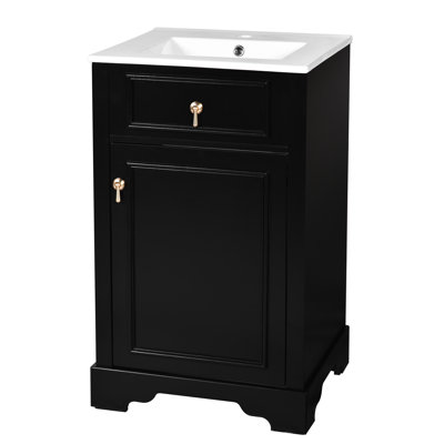Meuble-lavabo 20 po avec comptoir en céramique
