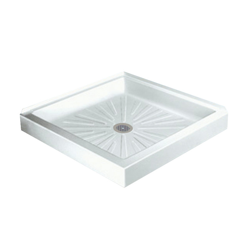 Durabase 34'' W 34'' D Square Double Shower Base