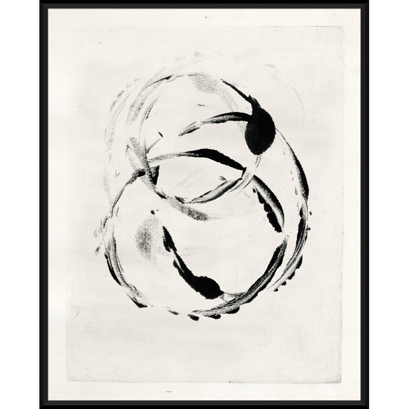 Mid-Century Homage - Peinture encadrée sur papier, H 31 po x l 25 po x P 1,75 po