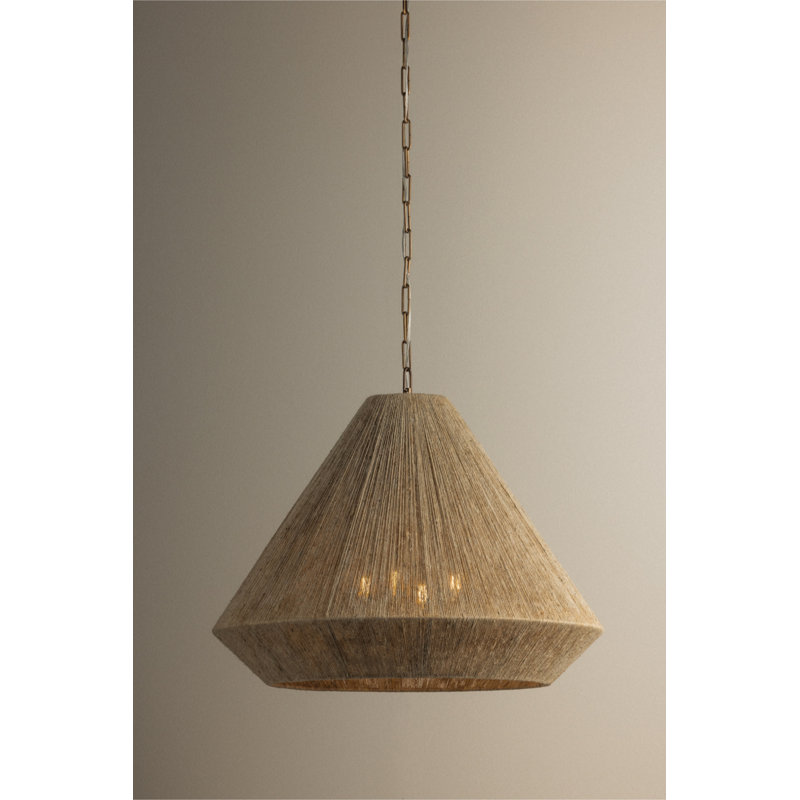 Keats Pendant, 24.75" H x 30" W x 30" D, Patina Brass, 4 Lights