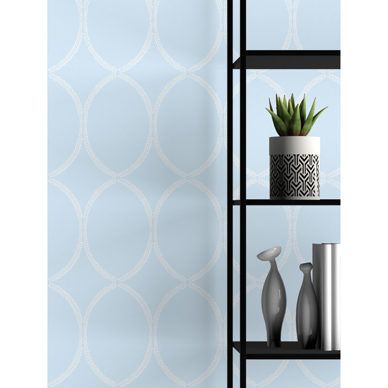 Hutton B 33' L x 20.5" W  Wallpaper Roll, Blue