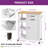 Small Rolling Portable Dining Serving Utility Kitchen Island Cart On Wheels With Trash Can Storage Cabinet For 10 Gallon Garbage Bin