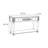 American-style retro light luxury console table