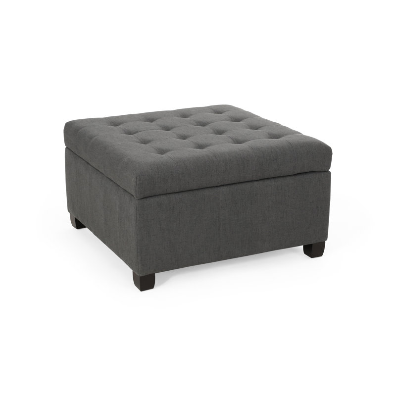 Élégant rangement gris foncé avec gaufres sophistiquées et grand rangement, généreux bouton de 31,09 po x 18,81 po, Grey