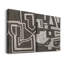 Abstrait labyrinthe I, toile tendue avec châssis de qualité supérieure - prête à être accrochée-1582770733