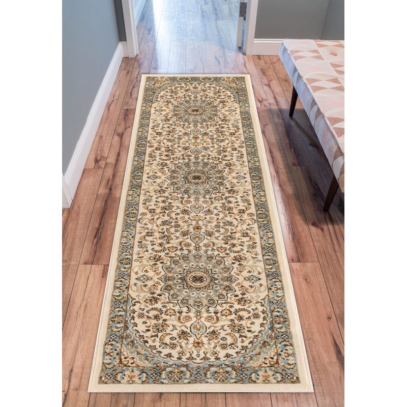Oriental Synthetic 67cm X 220cm Area Rug