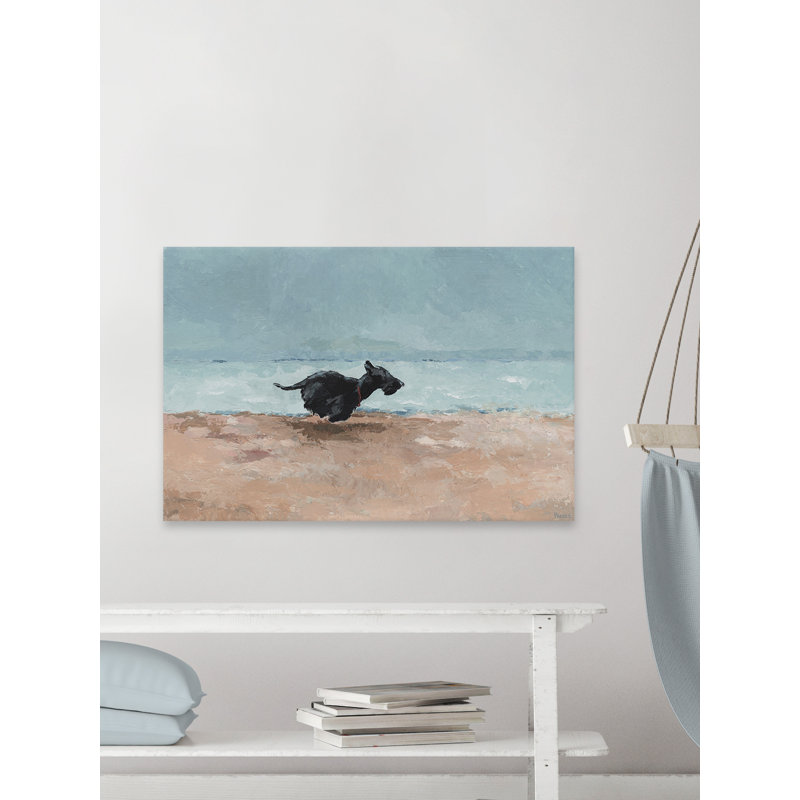 " Run Doggie Run " by Parvez Taj, 40" H x 60" W x 1.5" D