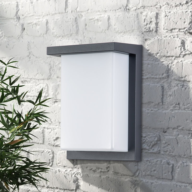 Applique murale en aluminium Ballerini, H 8 po x l 6 po x P 3,25 po
