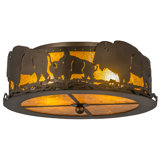 Rustic Lodge 2 - Light Flush Mount