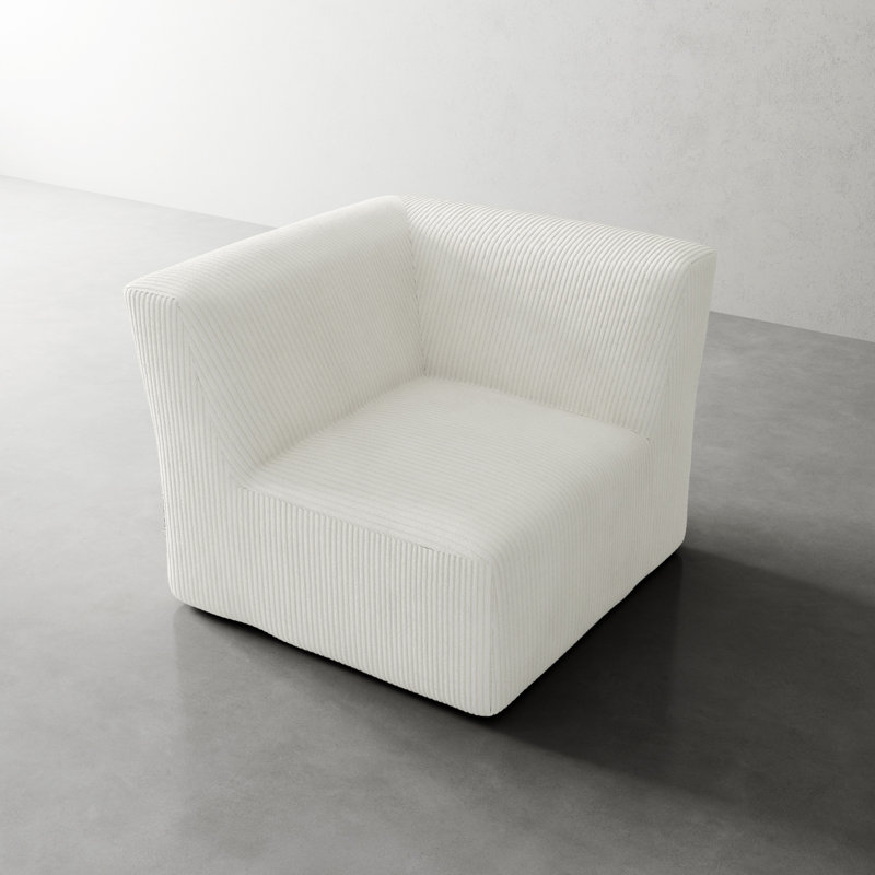 Upholstered Accent Chair, Beige