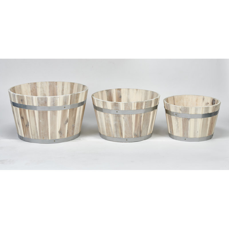 Ensemble de pots à fleurs 3 pièces Rhooms, Crème