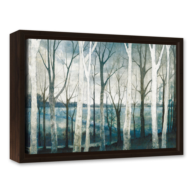 « Birch Tree Marsh », reproduction d'art sur toile, H 12 po x l 16 po x P 1,25 po, Encadré