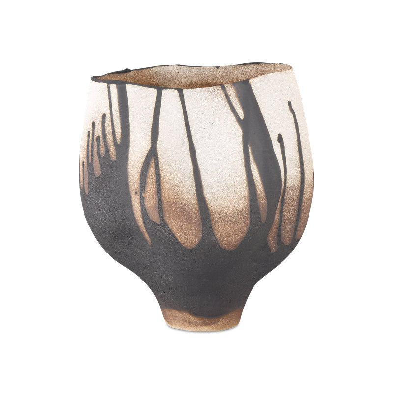 Grand vase Inoue, H 9 po x l 8 po x P 7 po