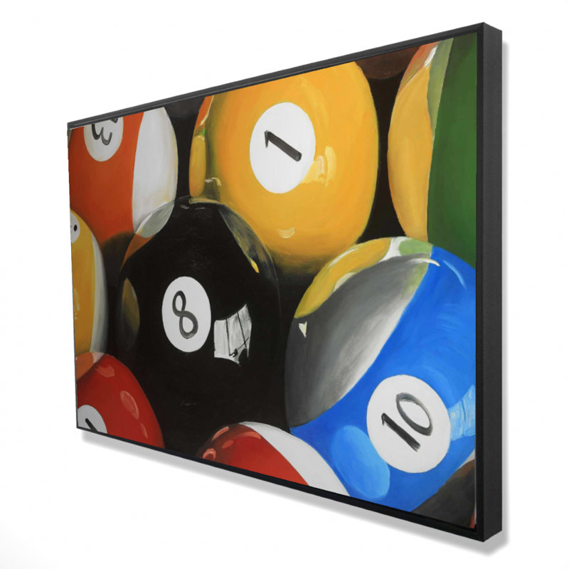 " Pool Balls Closeup "