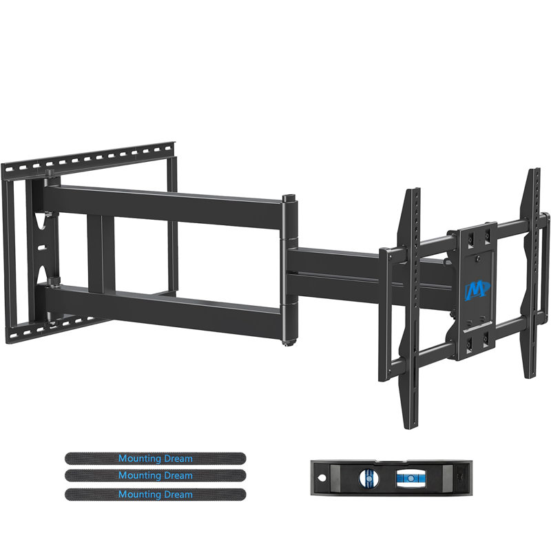 40" Long Reach Full Motion TV Wall Mount | Swivel Tilt Bracket for 42-94" TVs, Heavy Duty 150lbs, VESA 800x400mm, 16-24" Stud Compatible