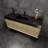 Golitz 59'' Single Bathroom Vanity with Stainless Steel Top-597470066