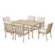 Willesden Rectangular Aluminum Dining Set with Cushions