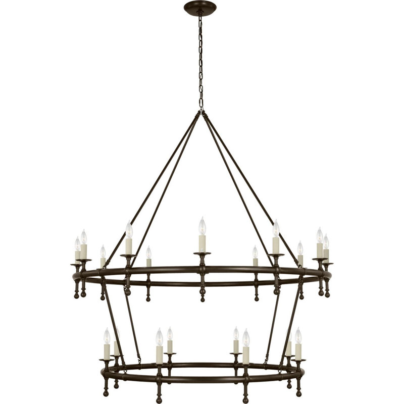 Classic 20 - Light LED Chandelier, Bronze