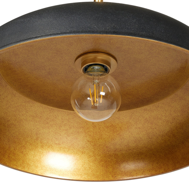 Walton Pendant-White Aluminum Enamel, Black